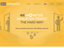 Tablet Screenshot of edu-affiliates.com